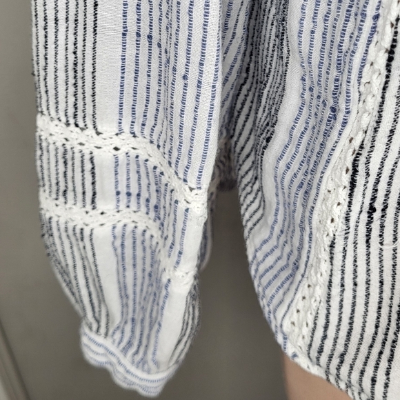 Free People Baja Babe Hooded Stripe Pullover Top Size Small $128 - Picture 10 of 10